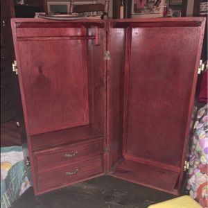 Vintage American Girl Queens Treasure Wood Doll Trunk / Carry Case